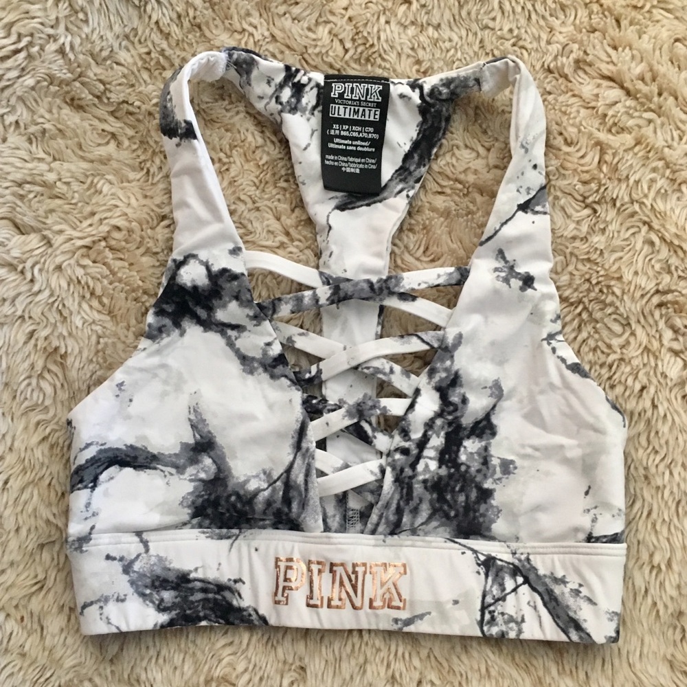 PINK Marble Sports Bra
